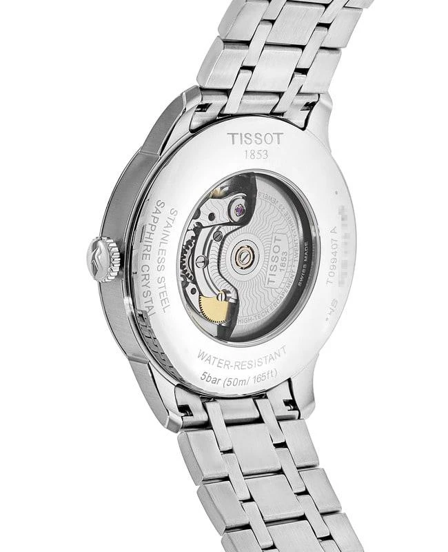商品Tissot|Tissot Chemin Des Tourelles Powermatic 80 Silver Diamond Dial Steel Men's Watch T099.407.11.033.00,价格¥3139,第2张图片详细描述