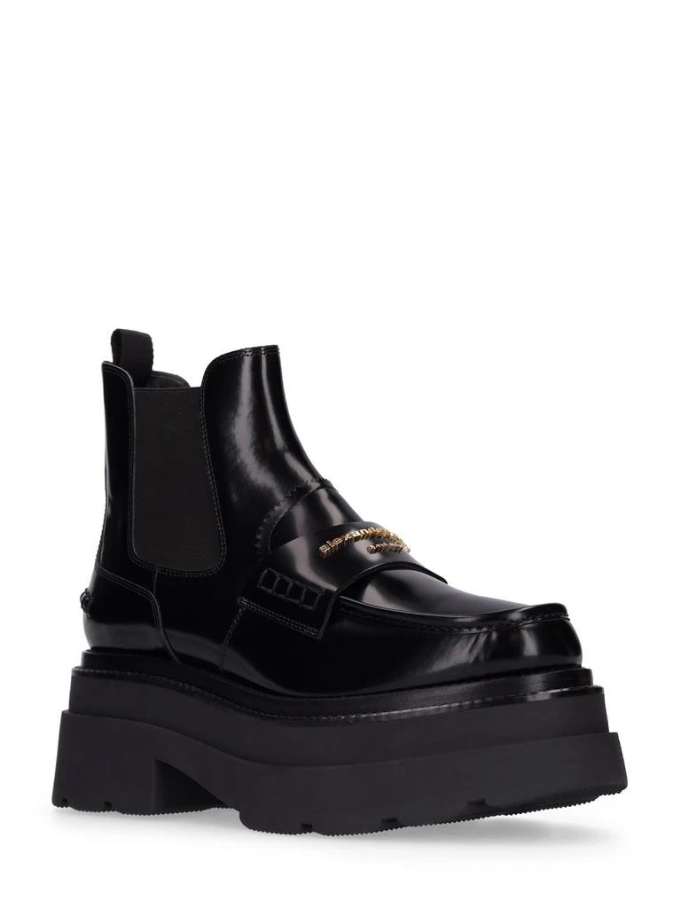 商品Alexander Wang|75mm Carter Platform Leather Ankle Boots,价格¥6034,第2张图片详细描述