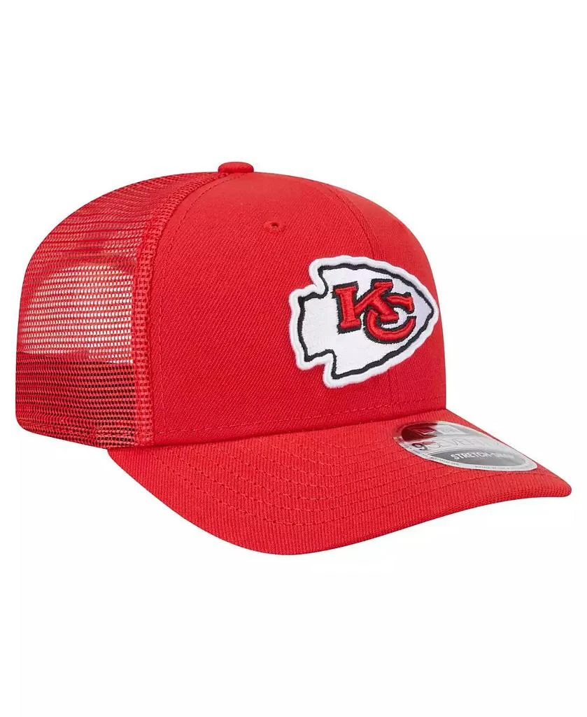 商品New Era|Men's Red Kansas City Chiefs Main Trucker 9SEVENTY Stretch Snap Hat,价格¥259,第2张图片详细描述