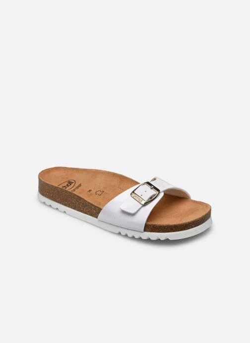 商品预计3周后发货 Scholl|Sandales Estelle Sparkling Synthetic - Blanc - Femme,价格¥398,第1张图片