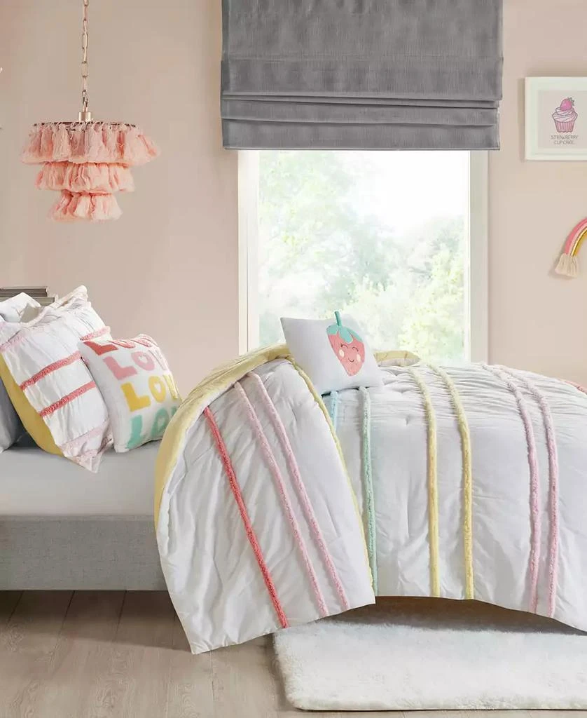 Haisley Chenille Trim 4-Pc. Duvet Cover Set 商品