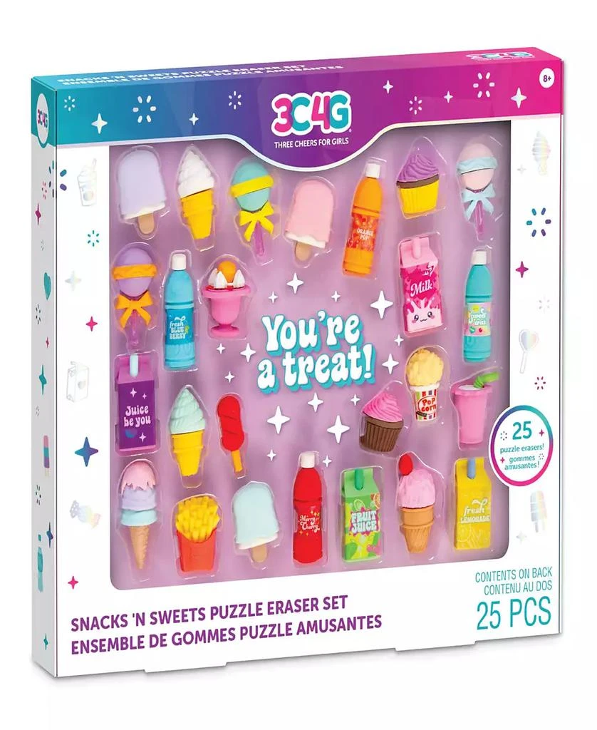 商品Make It Real|3C4G Snacks 'N Sweets Puzzle Eraser Set,价格¥120,第1张图片