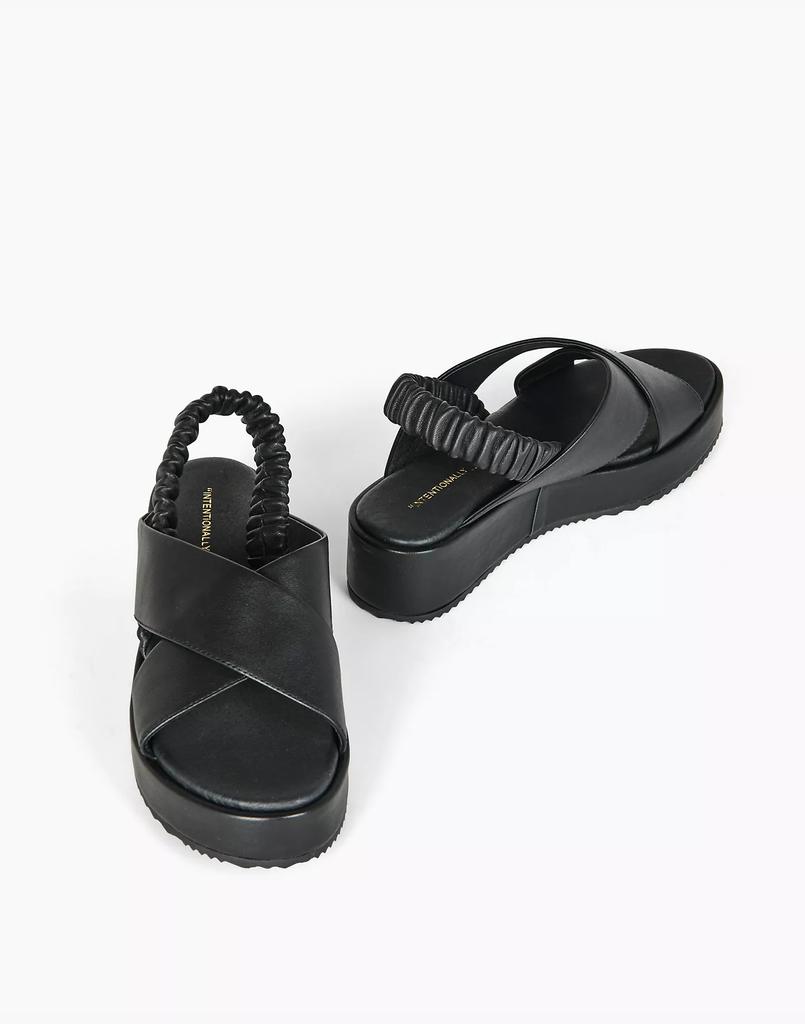 Intentionally Blank Leather Starry Slingback Sandals商品第4张图片规格展示