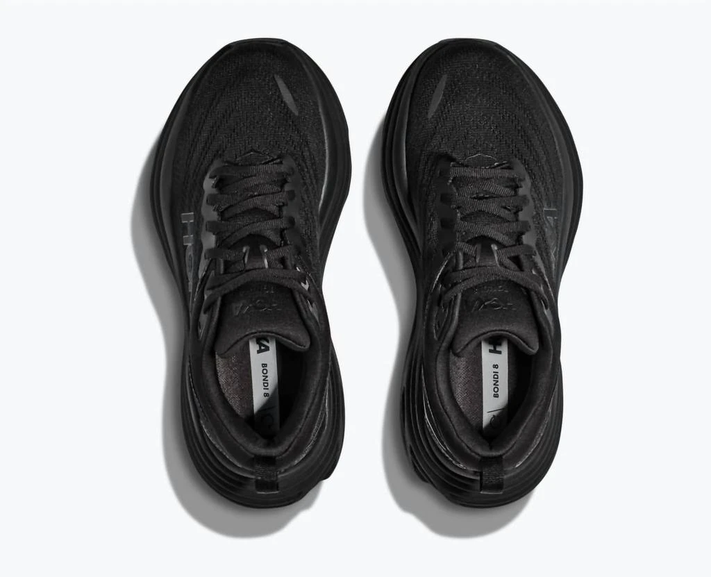 商品Hoka One One|Men's Bondi 8 Running Shoes In Black/black,价格¥907,第4张图片详细描述