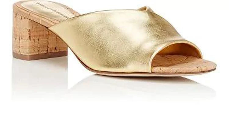 商品Diane von Furstenberg|Faleria Leather Slide Sandals,价格¥960,第2张图片详细描述