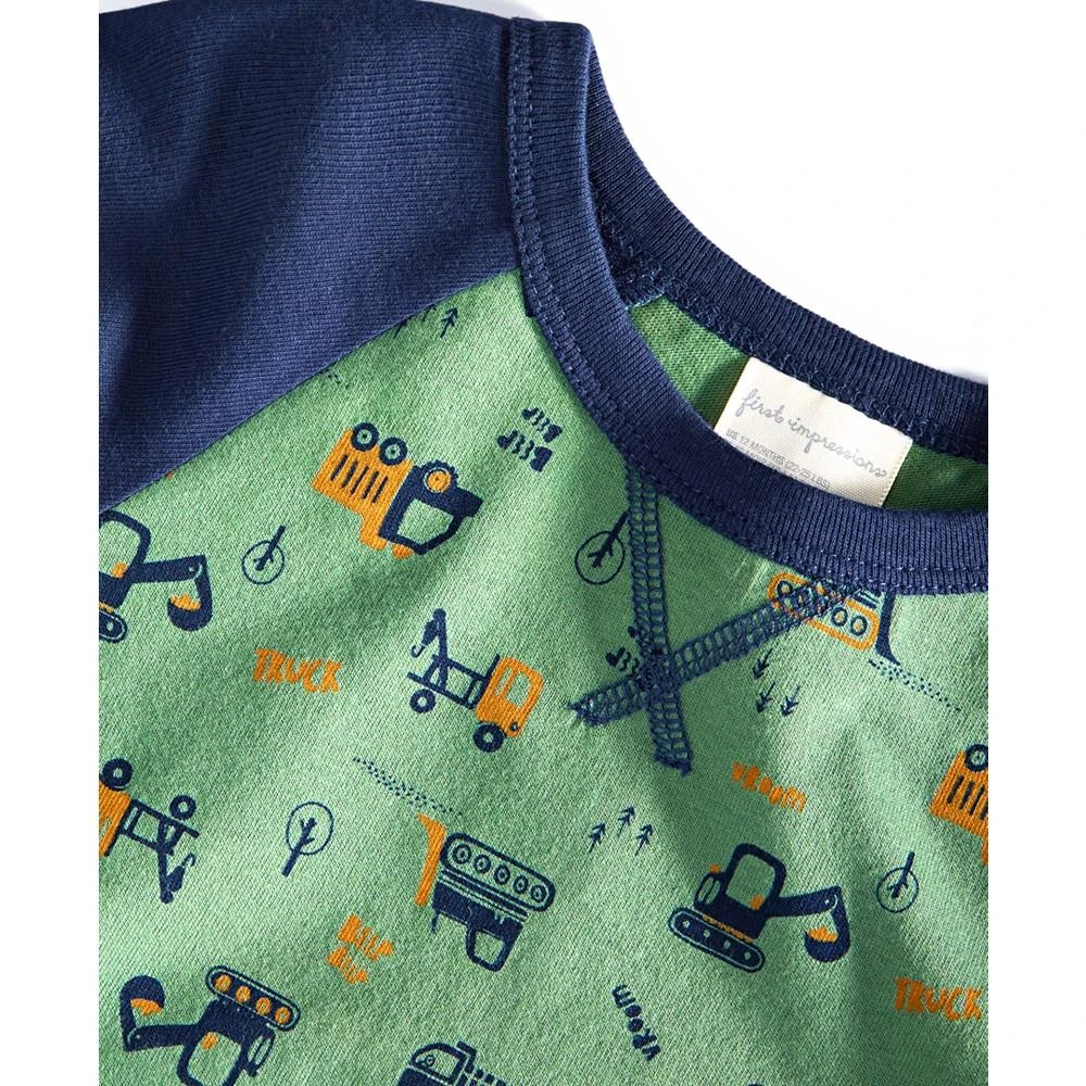 商品First Impressions|Baby Boys Working Hard Cotton Sunsuit, Created for Macy's,价格¥56,第3张图片详细描述