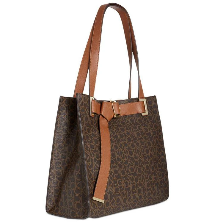 商品Calvin Klein|Nola Signature Large Tote,价格¥658,第5张图片详细描述