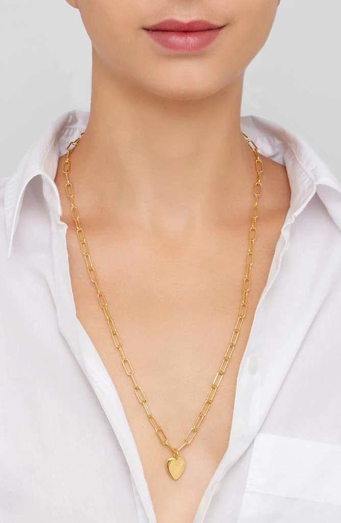 商品ADORNIA|Paperclip Heart Pendant Necklace,价格¥157,第2张图片详细描述