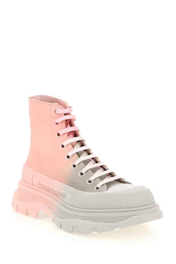 商品Alexander McQueen|TWO-TONE TREAD SLICK HI-TOP SNEAKERS,价格¥4068,第4张图片详细描述