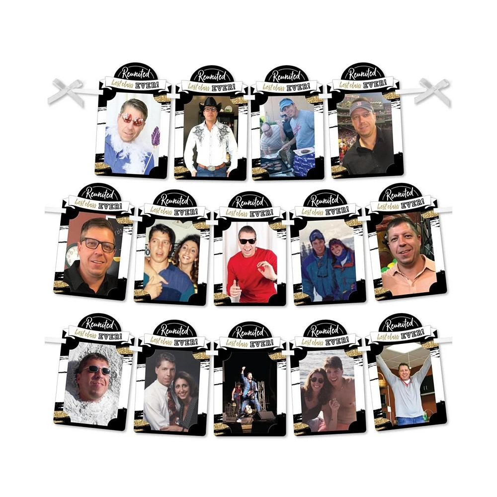 商品Big Dot of Happiness|Reunited - DIY School Class Reunion Party Decor - Picture Display - Photo Banner,价格¥119,第1张图片