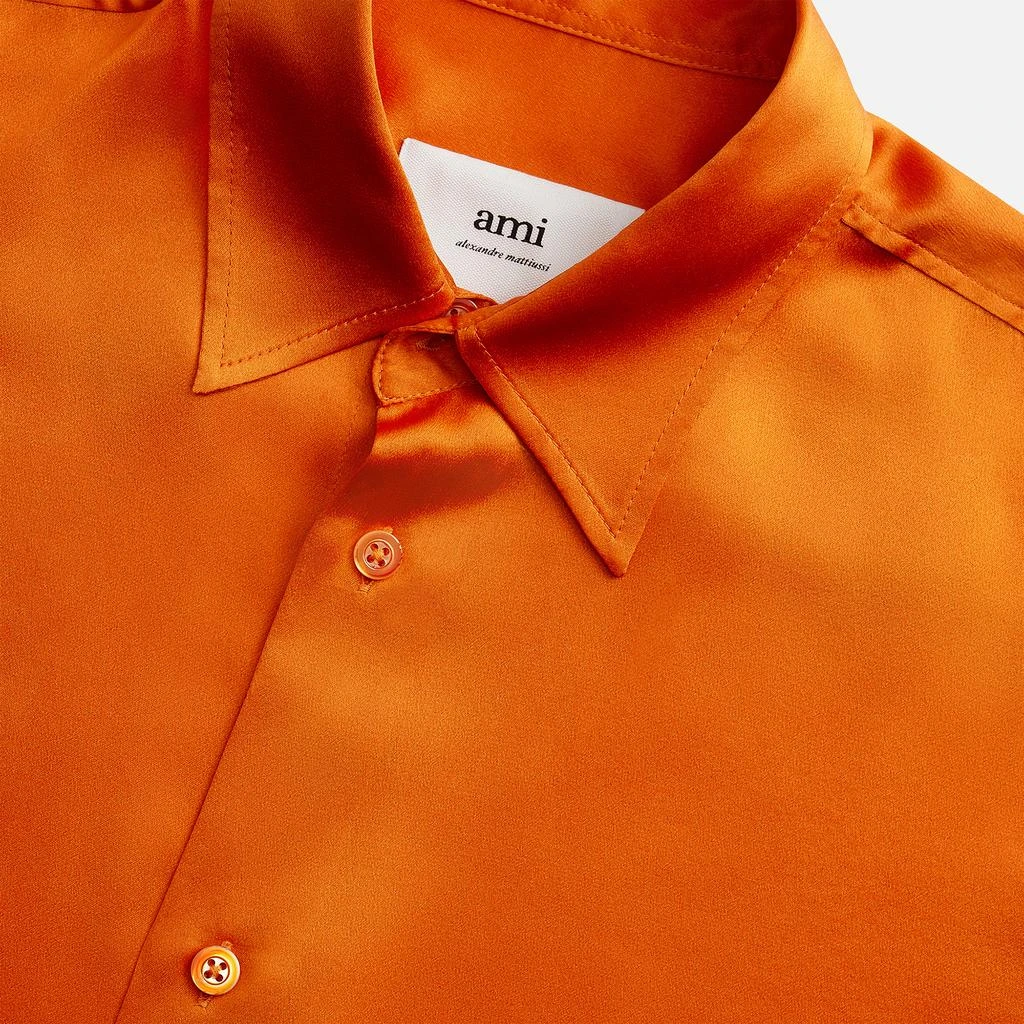 商品AMI|AMI Silk-Satin Shirt,价格¥488,第4张图片详细描述