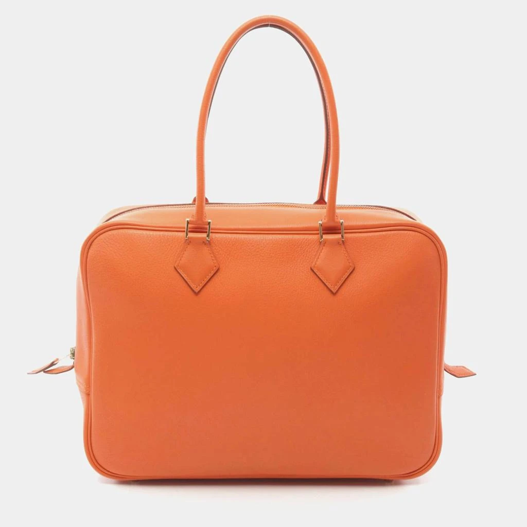 商品[二手商品] Hermes|Hermes Orange Leather Plume 32 Handbag,价格¥35936,第1张图片