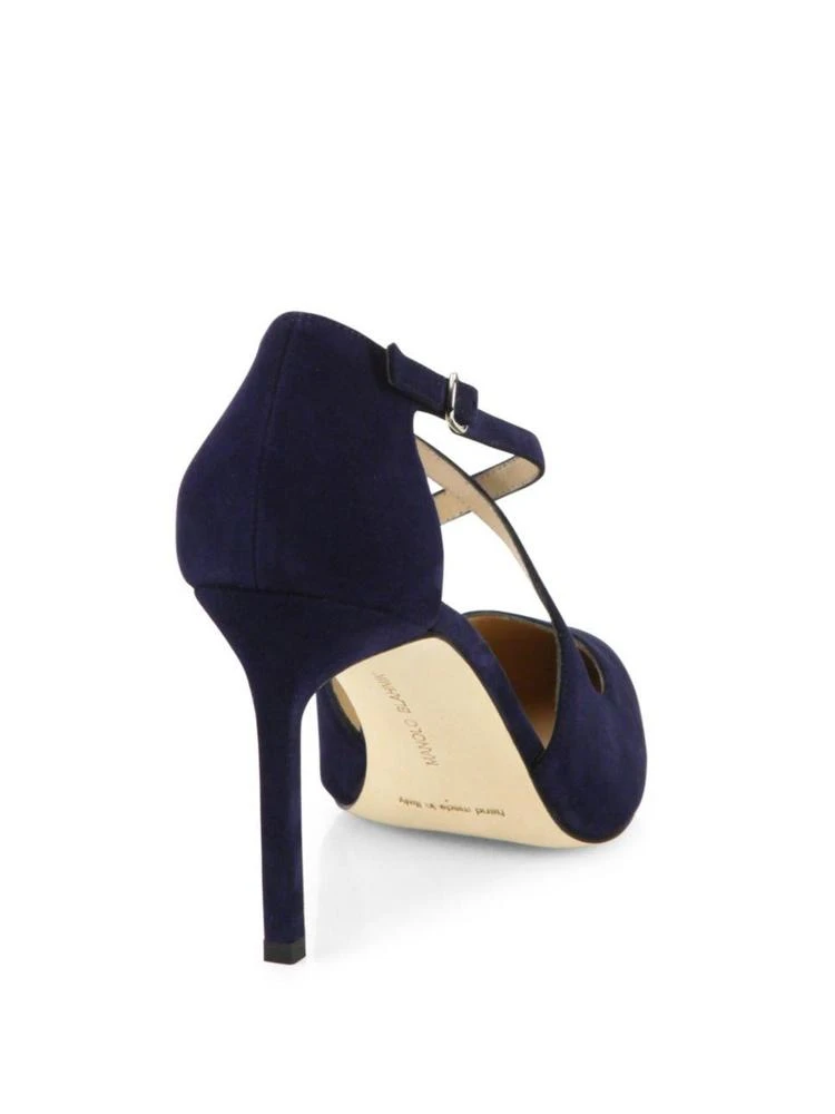商品Manolo Blahnik|Umice Suede Crisscross Pumps,价格¥2230,第2张图片详细描述
