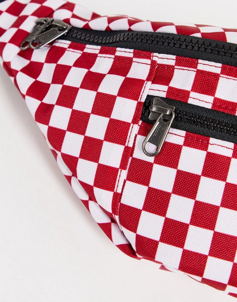 商品Vans|Vans Ward checkerboard bumbag in red/white,价格¥305,第4张图片详细描述