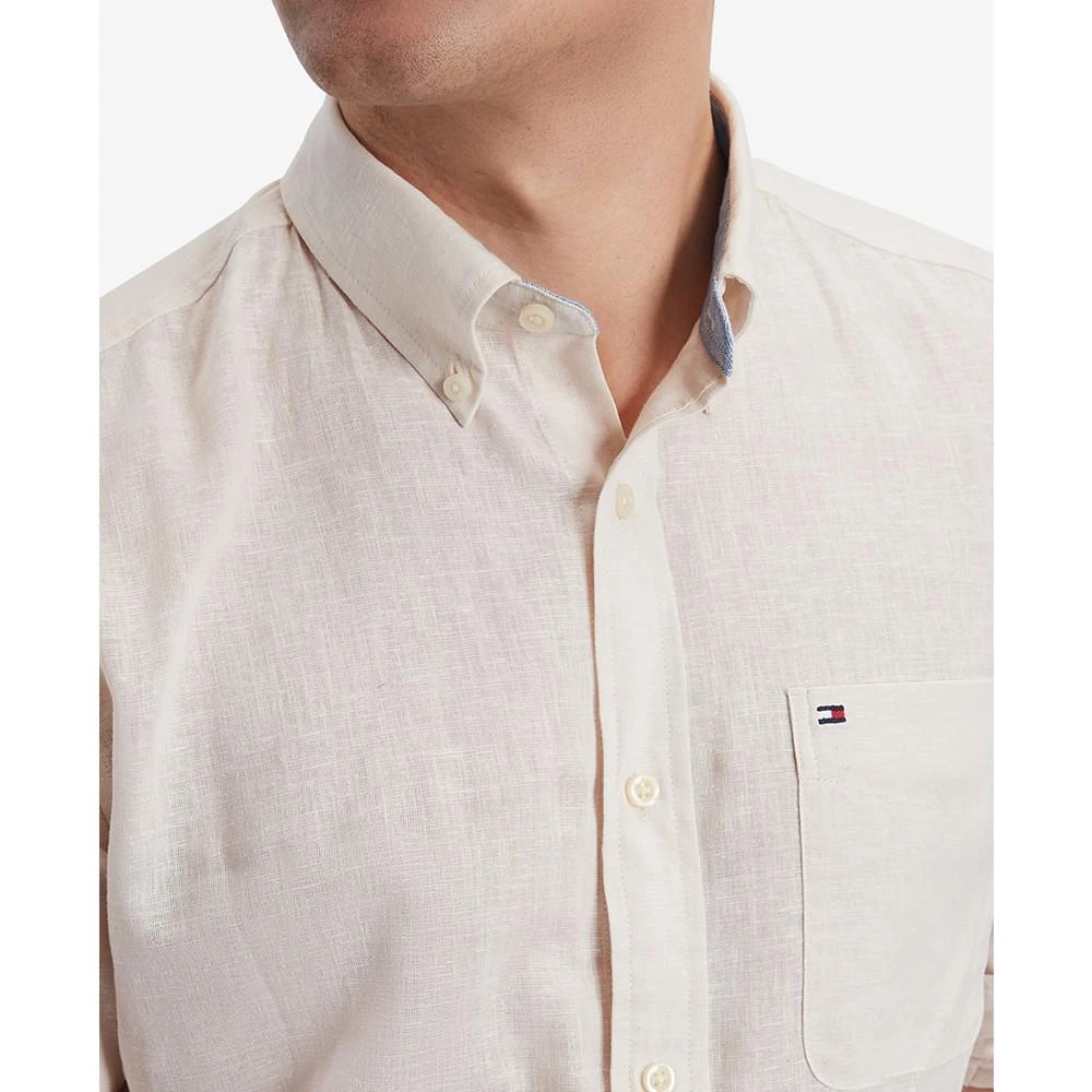 商品Tommy Hilfiger| Tommy Hilfiger男士 Porter 棉麻长袖衬衫,价格¥358,第4张图片详细描述
