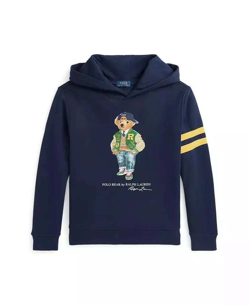 商品Ralph Lauren|Big Boys Polo Bear Fleece Hoodie Sweatshirt,价格¥425,第1张图片