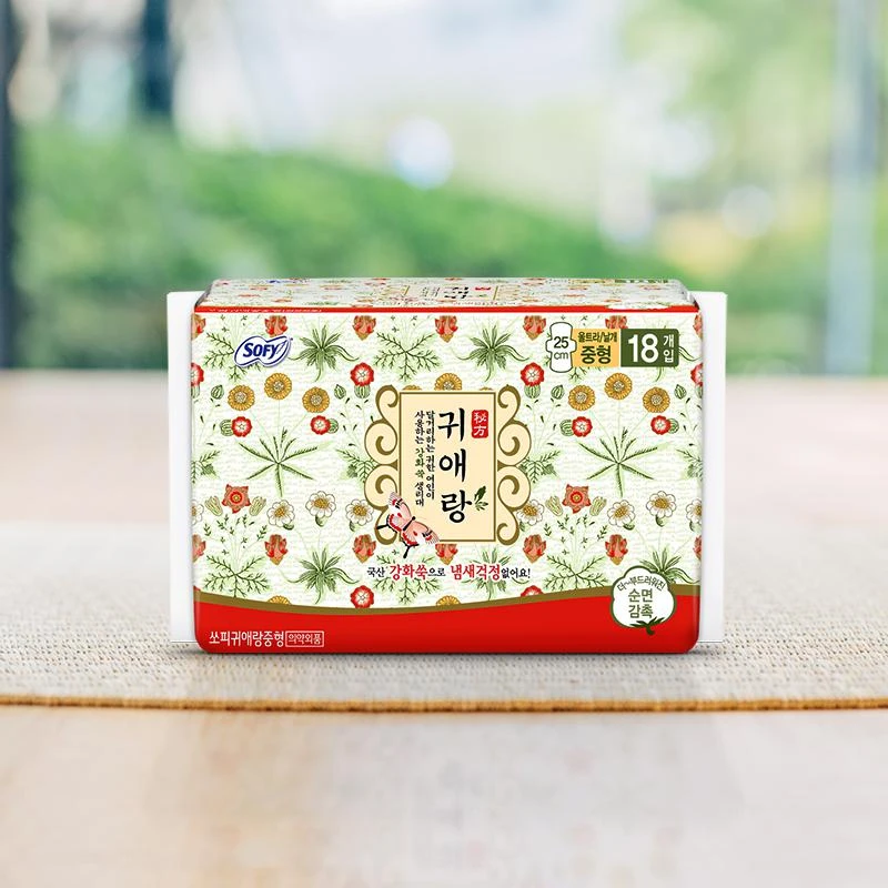 商品[国内直发] GUIERANG|Sofy苏菲 贵艾朗(贵爱娘)卫生巾中25cm 18片【有护翼】,价格¥40,第1张图片