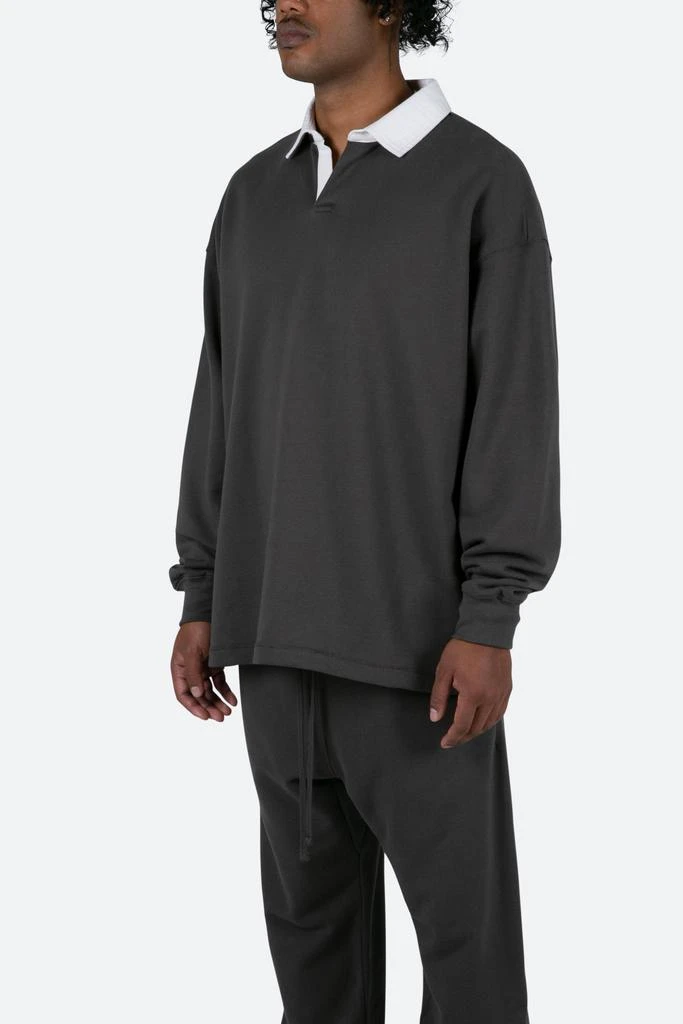 商品MNML|Every Day Rugby L/S Shirt - Charcoal Grey,价格¥241,第3张图片详细描述