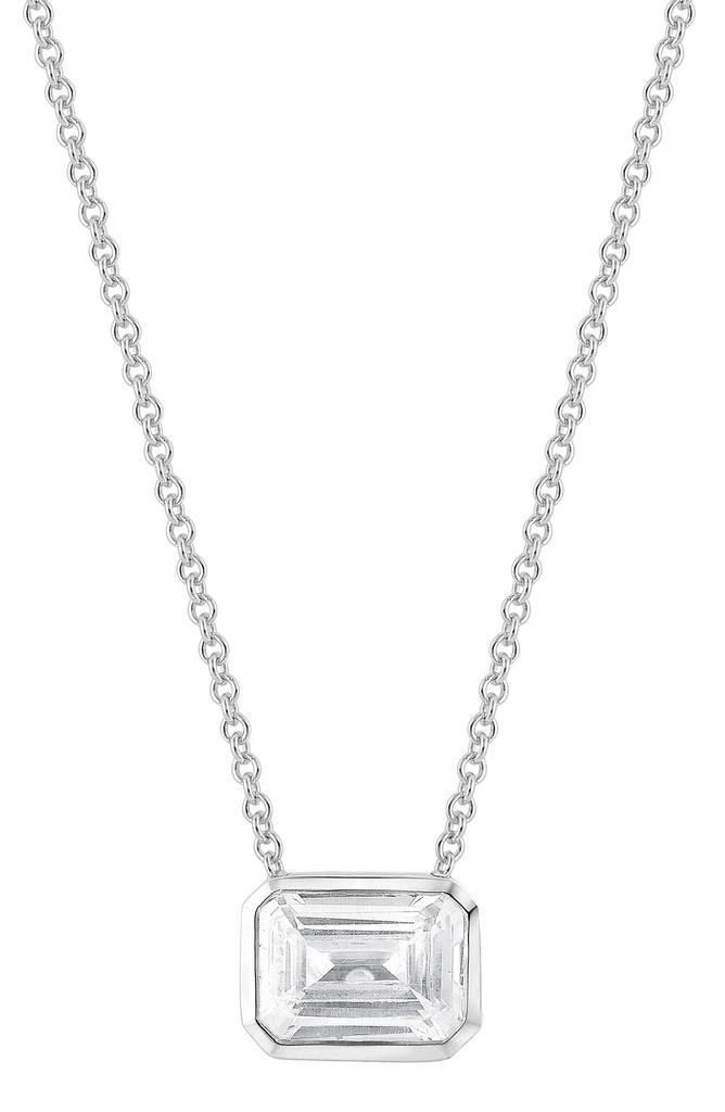 商品Badgley Mischka|14K Gold Emerald Cut Lab-Created Diamond Pendant Necklace - 1.0ct,价格¥7567,第1张图片