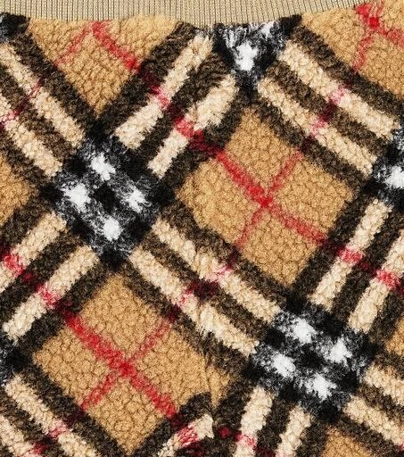 商品Burberry|婴幼儿 — Burberry Check泰迪绒运动裤,价格¥3386,第3张图片详细描述