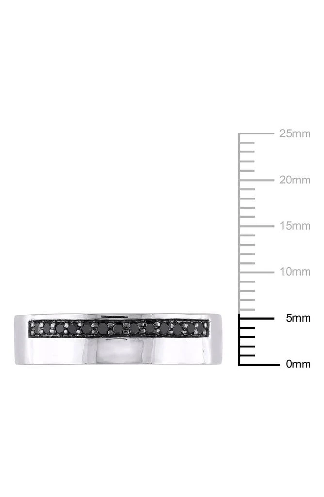 商品DELMAR|Men's Sterling Silver Black Diamond Ring - 0.20 ctw.,价格¥1158,第2张图片详细描述