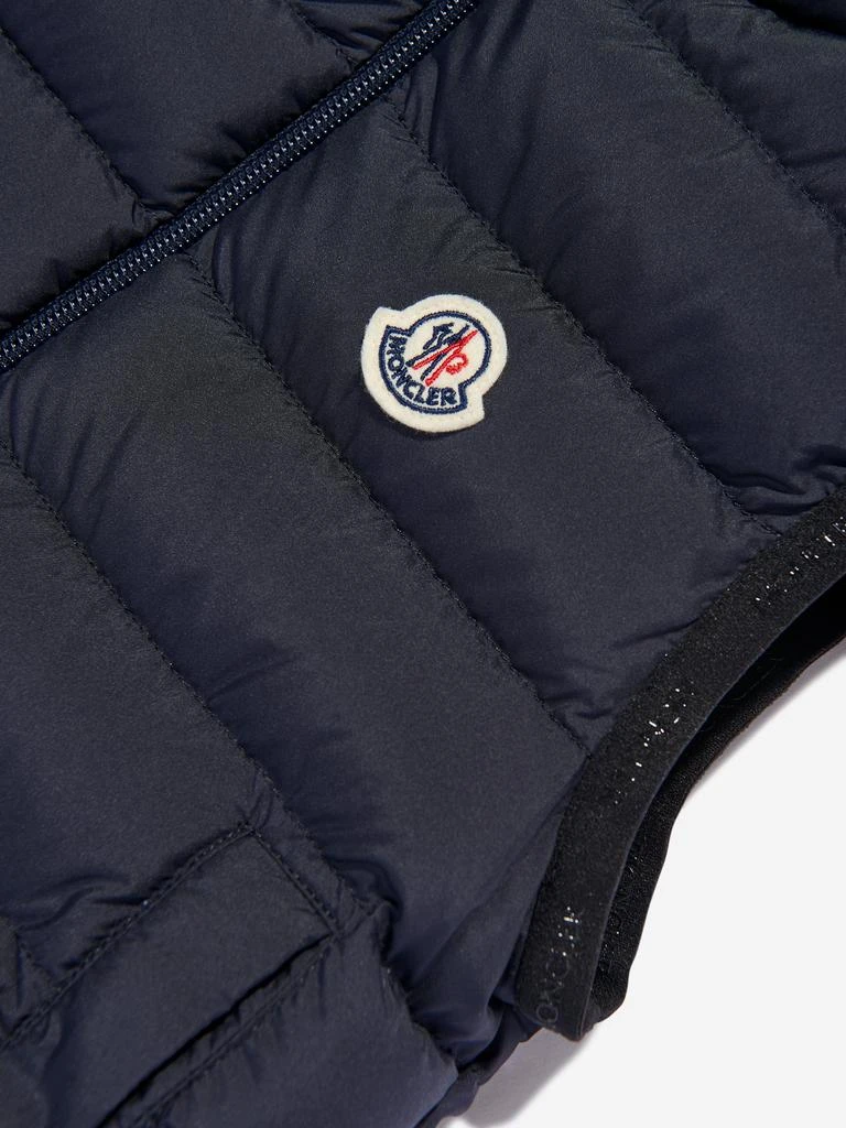 商品Moncler|Moncler Enfant Boys Down Padded Contrin Gilet in Navy,价格¥3581,第4张图片详细描述