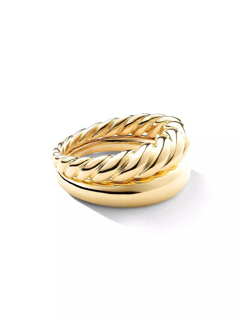 商品David Yurman|Pure Form Stack Rings in 18K Yellow Gold, 11MM,价格¥22102,第1张图片