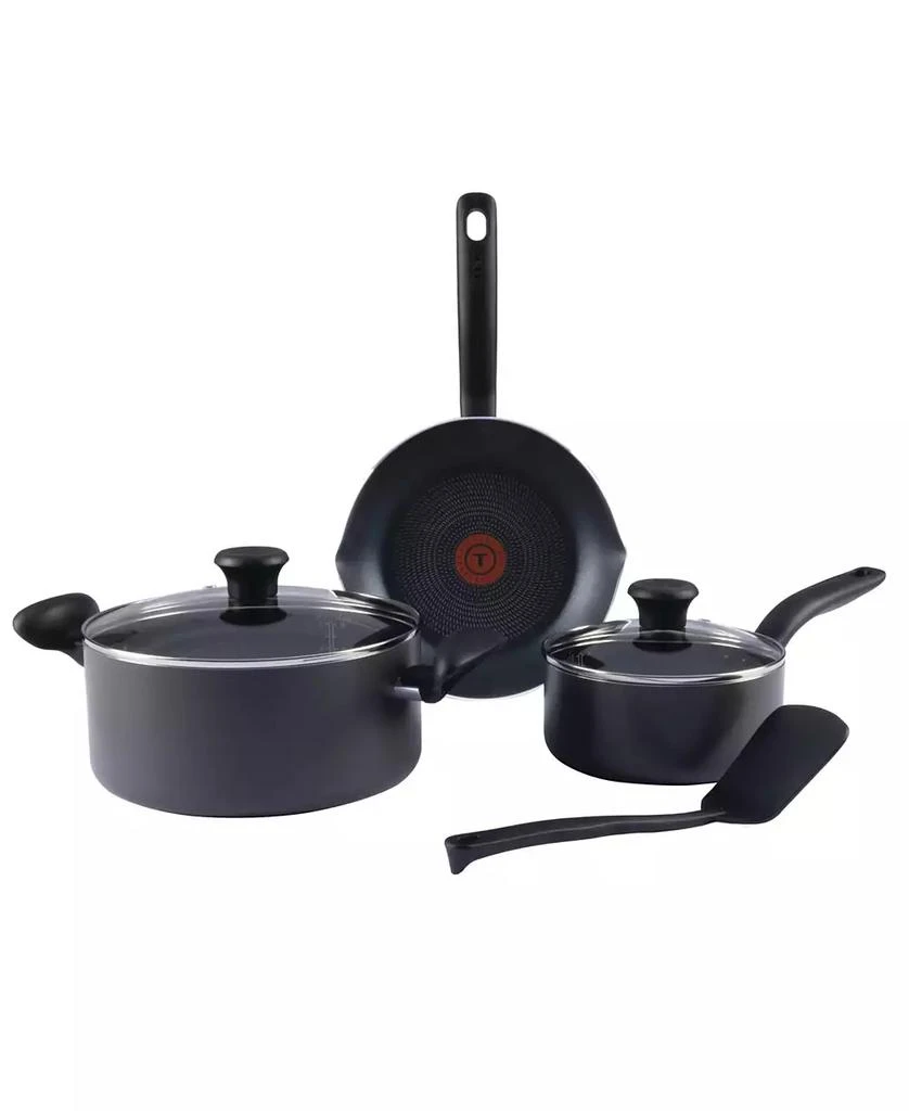 商品T-Fal|Initiatives Aluminum 6 Piece Cookware Set,价格¥314,第1张图片