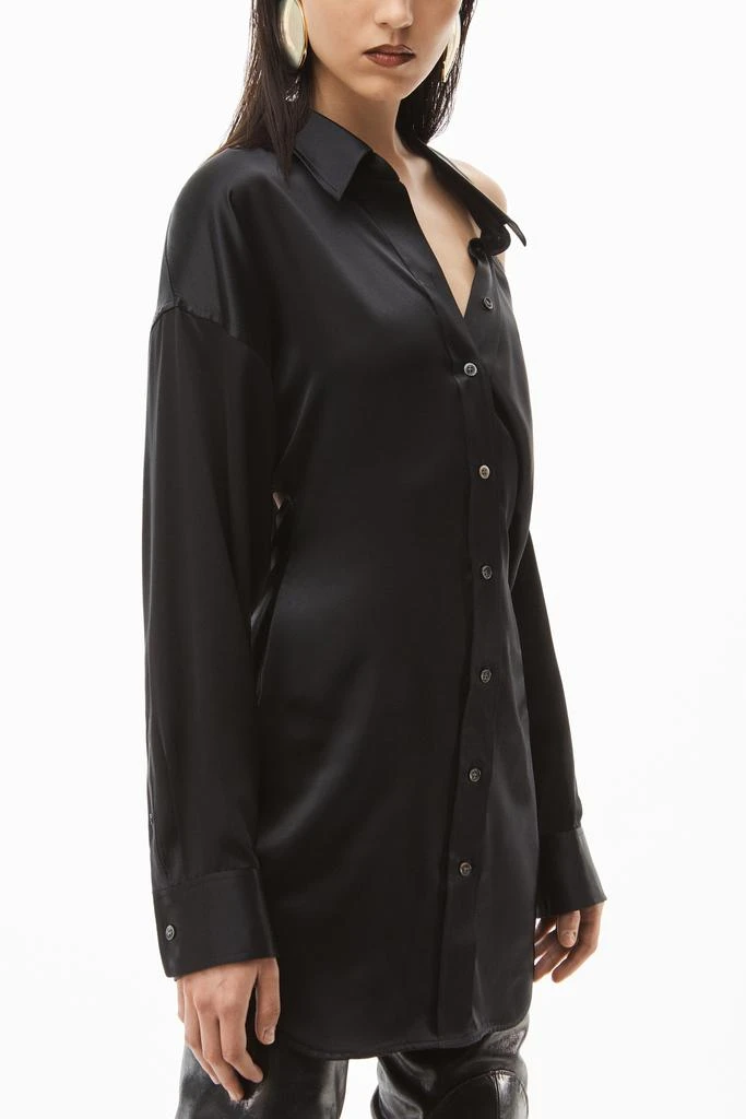 商品Alexander Wang|CUTOUT SHOULDER DRESS IN SILK CHARMEUSE,价格¥1791,第4张图片详细描述