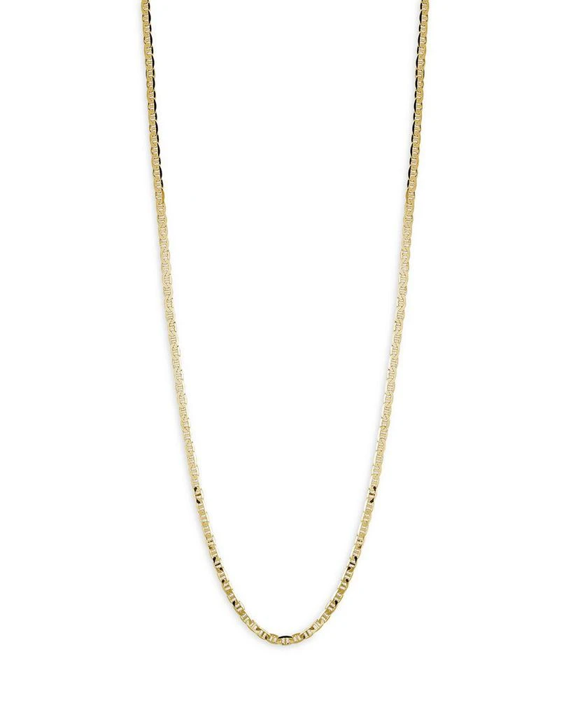 商品Milanesi And Co|18K Yellow Gold on Sterling Silver 3mm Mariner Link Chain Necklace,价格¥1702,第1张图片详细描述