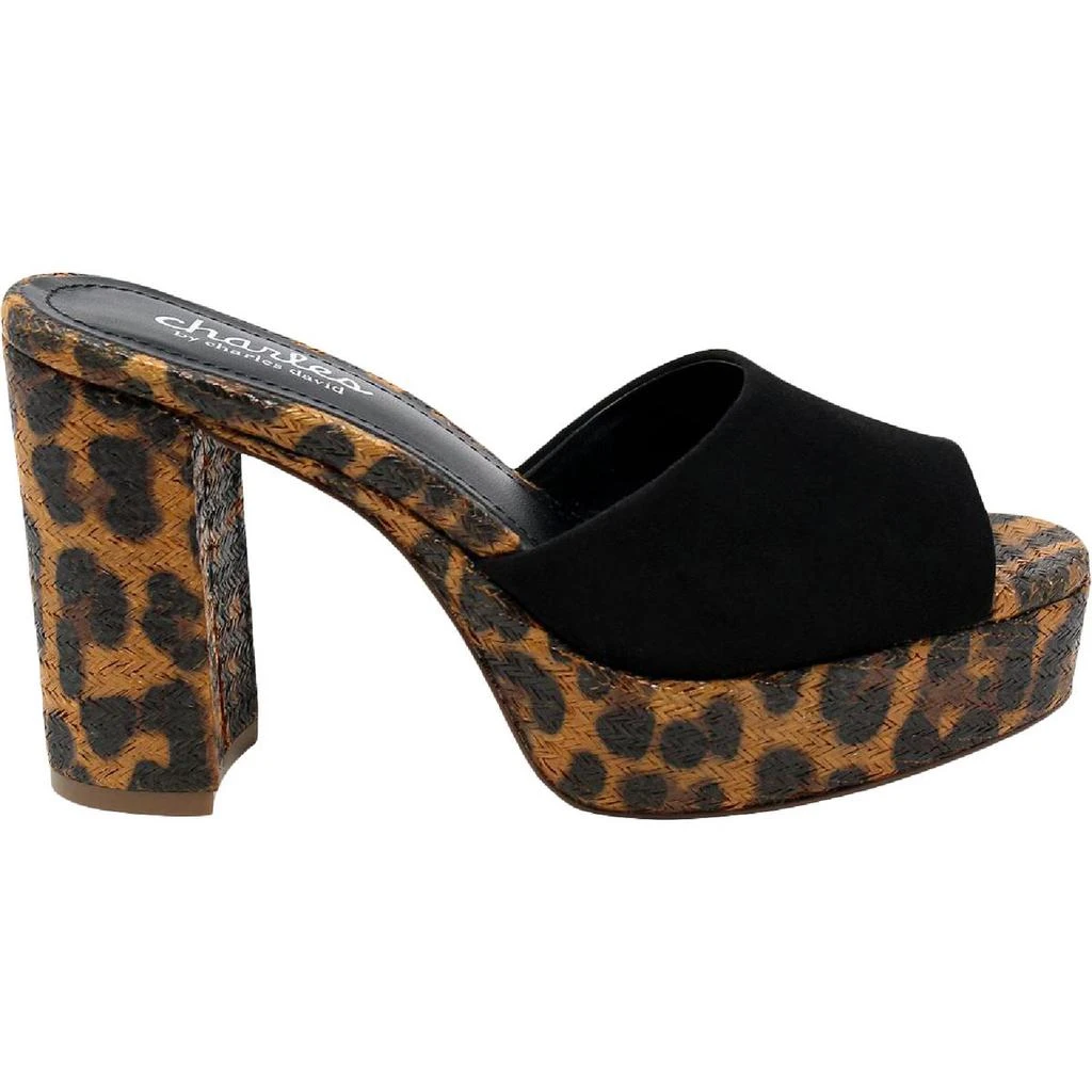 商品Charles David|Charles by Charles David Womens Myles Leopard Print Platform Block Heels,价格¥69,第2张图片详细描述