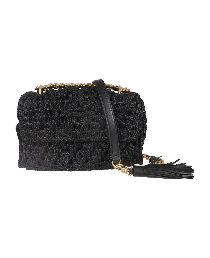 商品Tory Burch|Fleming Raffia Small Convertible Shoulder Bag,价格¥4107,第1张图片