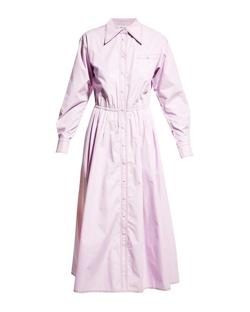 商品Tory Burch|Eleanor Poplin Button-Down Dress,价格¥2620,第2张图片详细描述