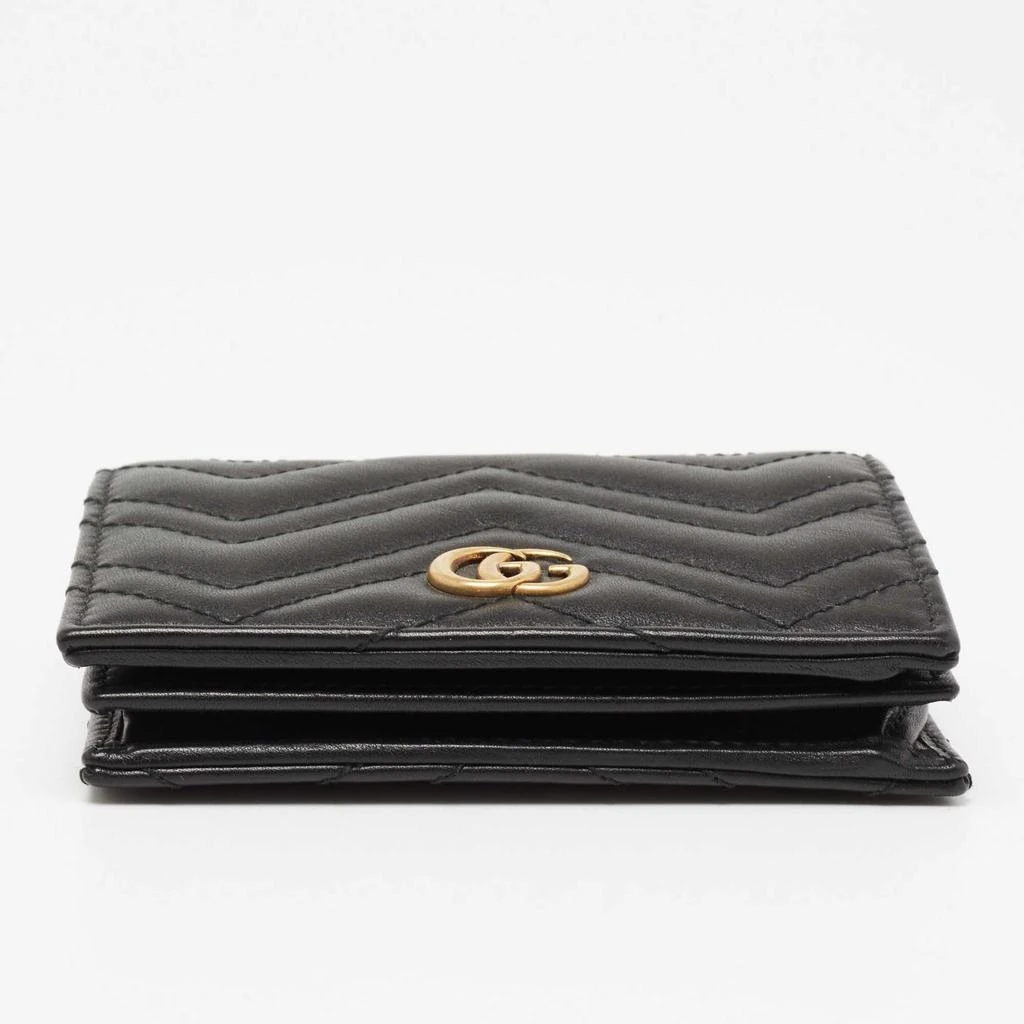 Gucci Black Matelasse Leather GG Marmont Card Case 商品