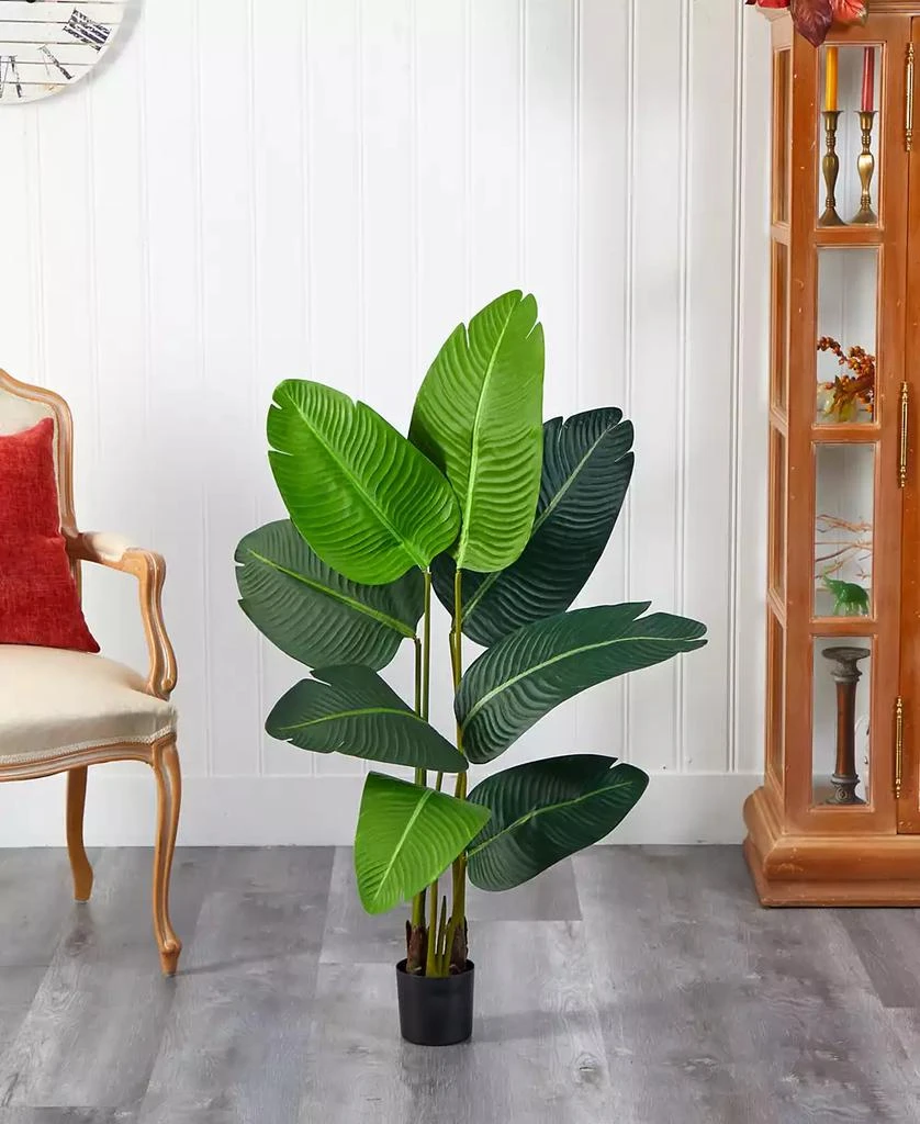 商品NEARLY NATURAL|3.5' Travelers Palm Artificial Tree,价格¥566,第3张图片详细描述