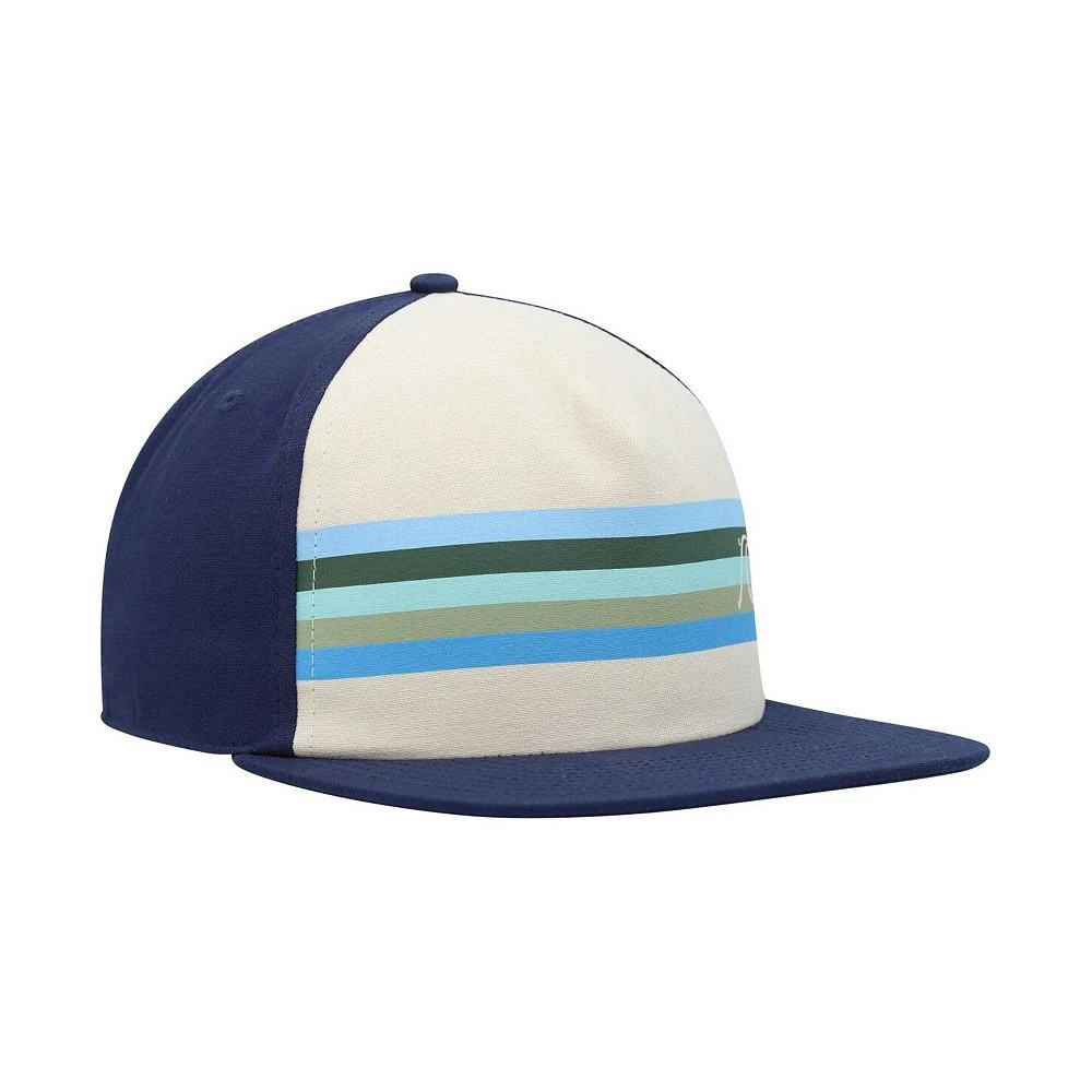 商品Quiksilver|Men's White, Navy Alloy Snapback Hat,价格¥206,第2张图片详细描述