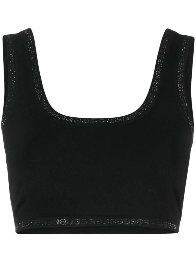 商品Alexander Wang|ALEXANDER WANG WOMEN CRYSTAL A TRIM BRA TOP,价格¥1133,第4张图片详细描述