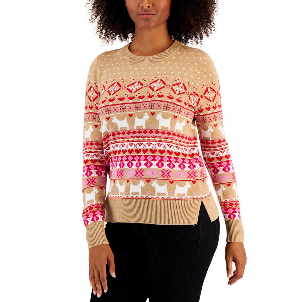 Petite Fair Isle Sweater, Created for Macy's商品第1张图片规格展示