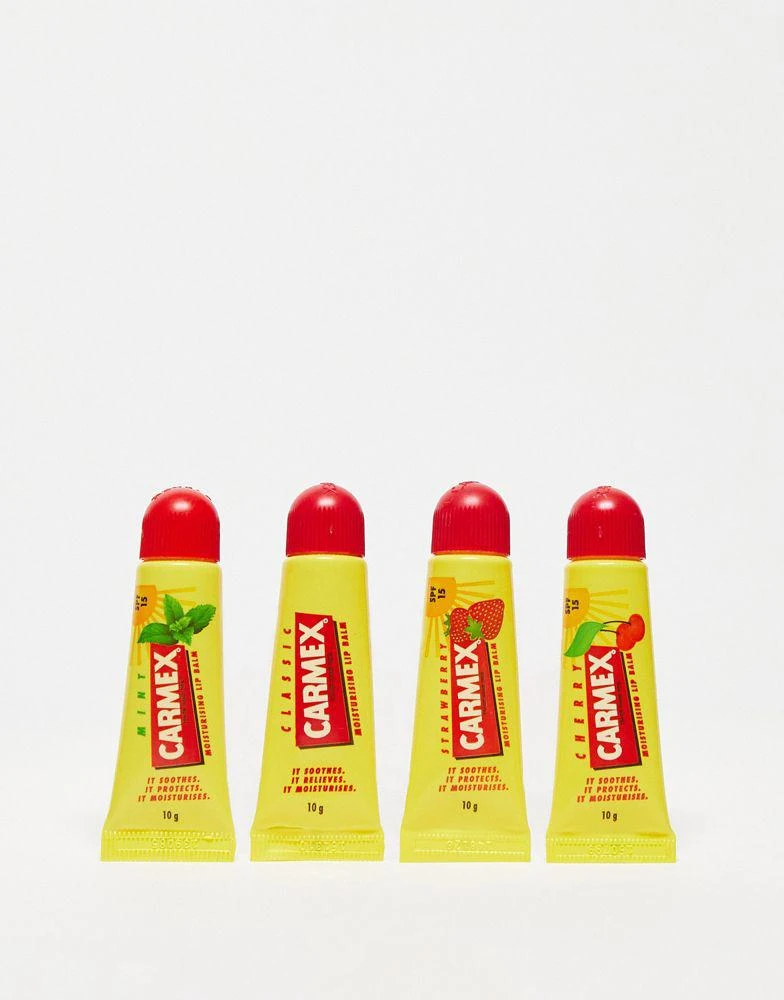 商品Carmex|Carmex x ASOS Exclusive Lip Balm Tube Set - 4 Flavours,价格¥93,第1张图片
