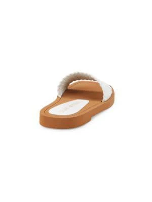 商品Stuart Weitzman|Wova Leather Slides,价格¥632,第3张图片详细描述