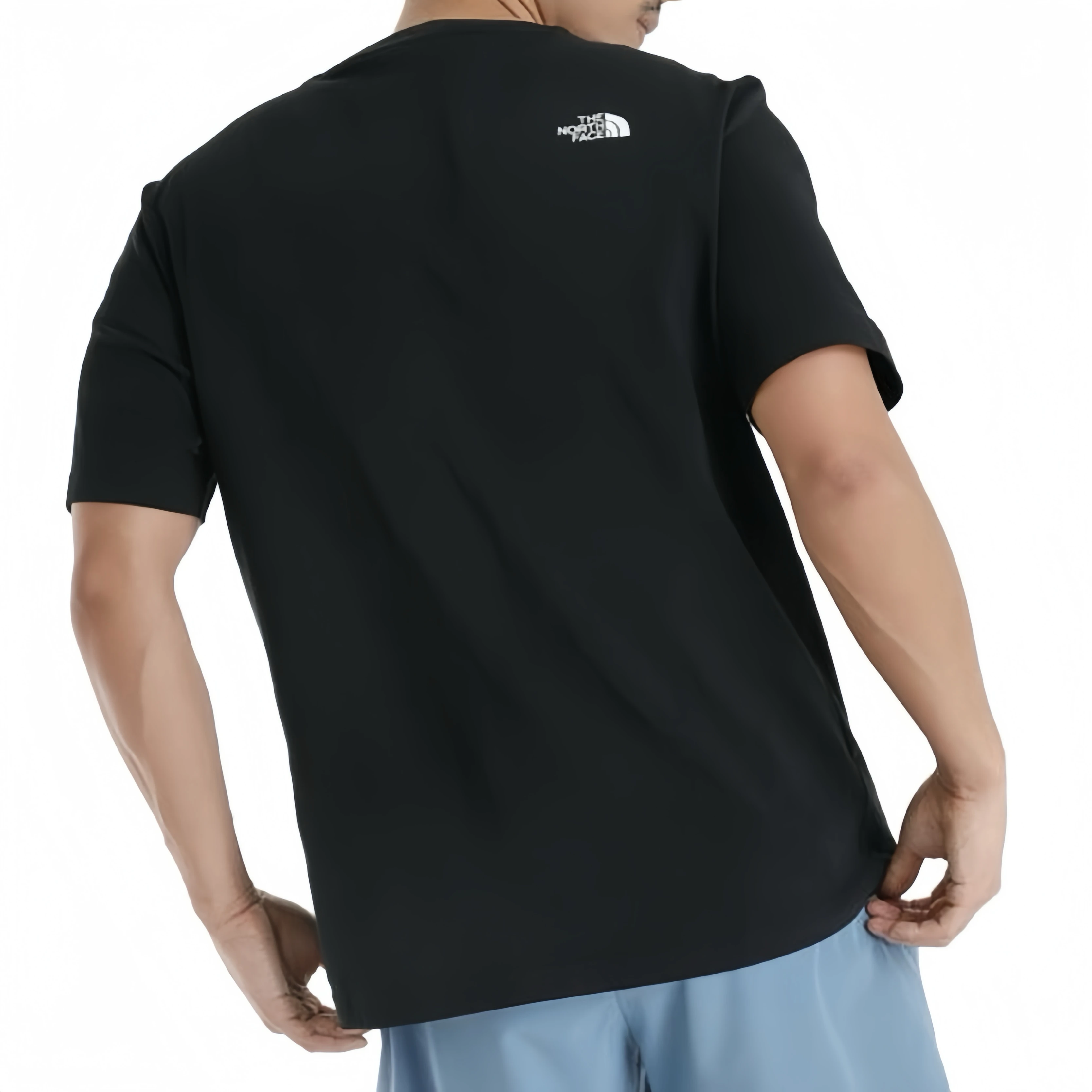 商品[国内直发] The North Face|【定制服装】北面 黑蛇灵魂祭祀字母logo印花美式复古套头短袖T恤 男女同款 黑色,价格¥495,第6张图片详细描述