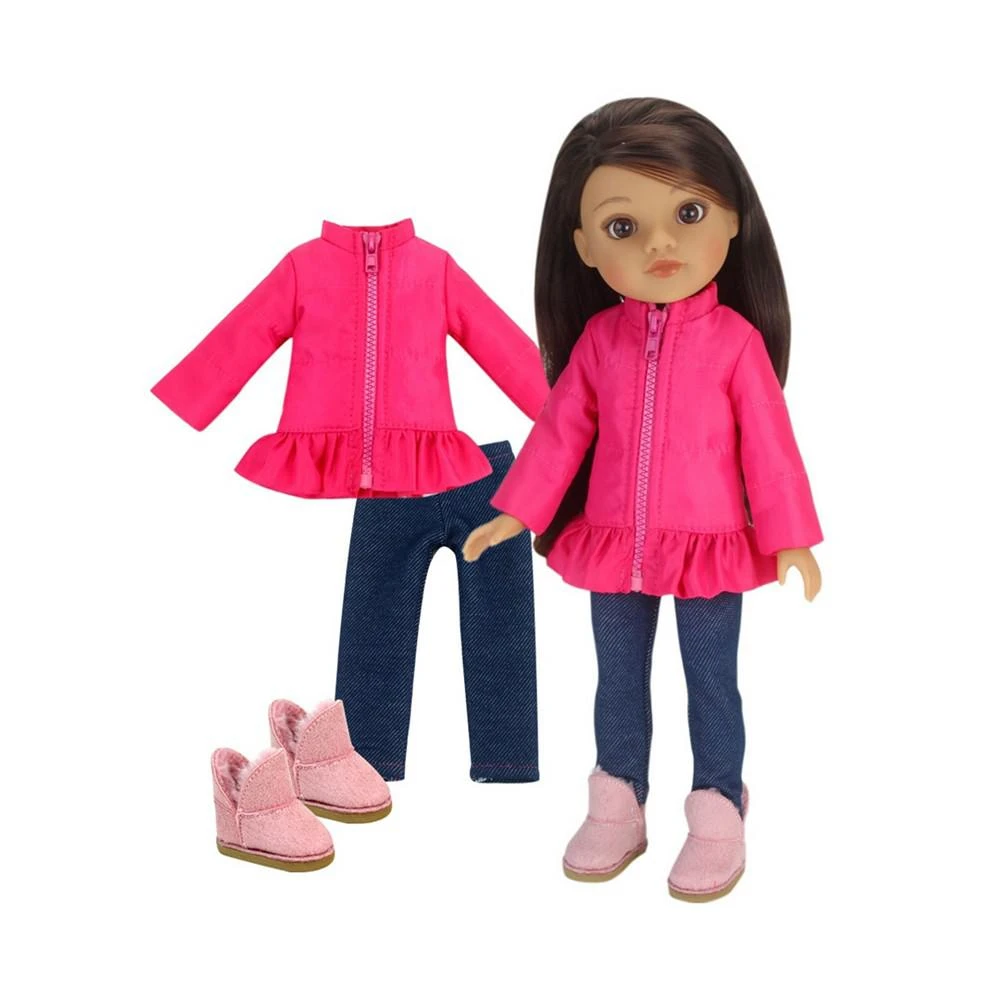 商品Teamson Kids|- 14.5" Doll - Puffy Coat, Blue Jeggings, Suede Boots,价格¥187,第3张图片详细描述