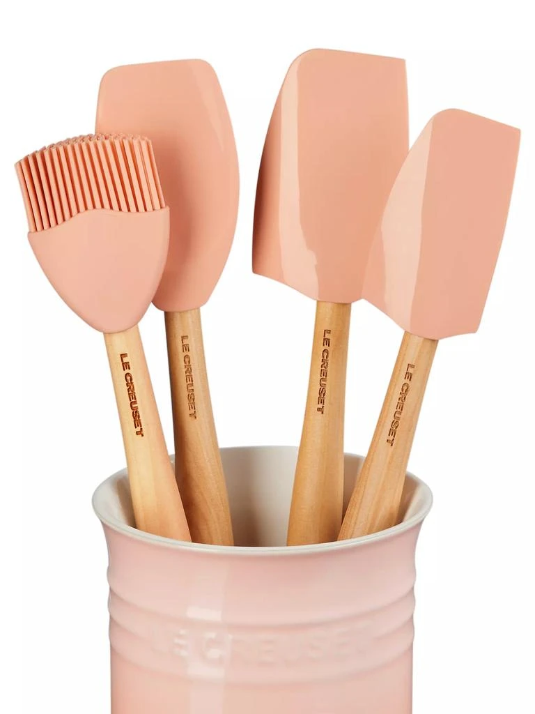 商品Le Creuset|5-Piece Utensil &amp; Stoneware Crock Set,价格¥522,第2张图片详细描述