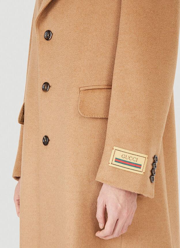 商品Gucci|Aria Coat in Camel,价格¥32263,第7张图片详细描述