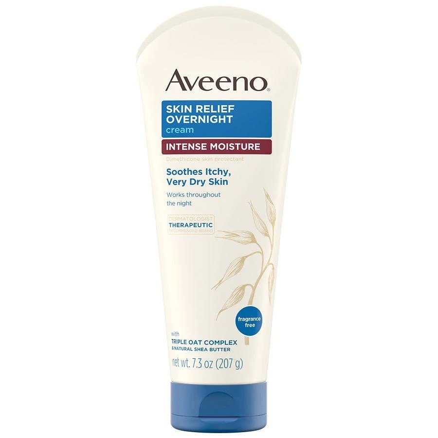 商品Aveeno|Skin Relief Overnight Intense Moisture Cream Fragrance-Free,价格¥123,第1张图片