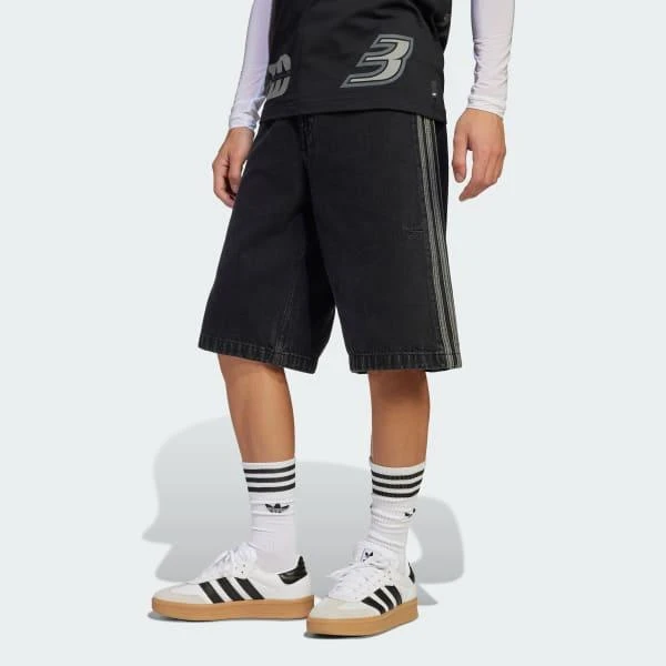 商品Adidas|Adicolor Denim Firebird Shorts,价格¥634,第1张图片