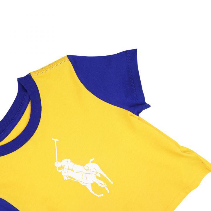Multicoloured Pony Logo T Shirt & Shorts Set商品第3张图片规格展示