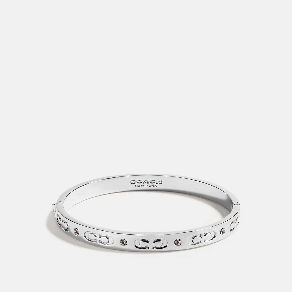 商品Coach|Coach Outlet Kissing C Hinged Bangle,价格¥285,第1张图片