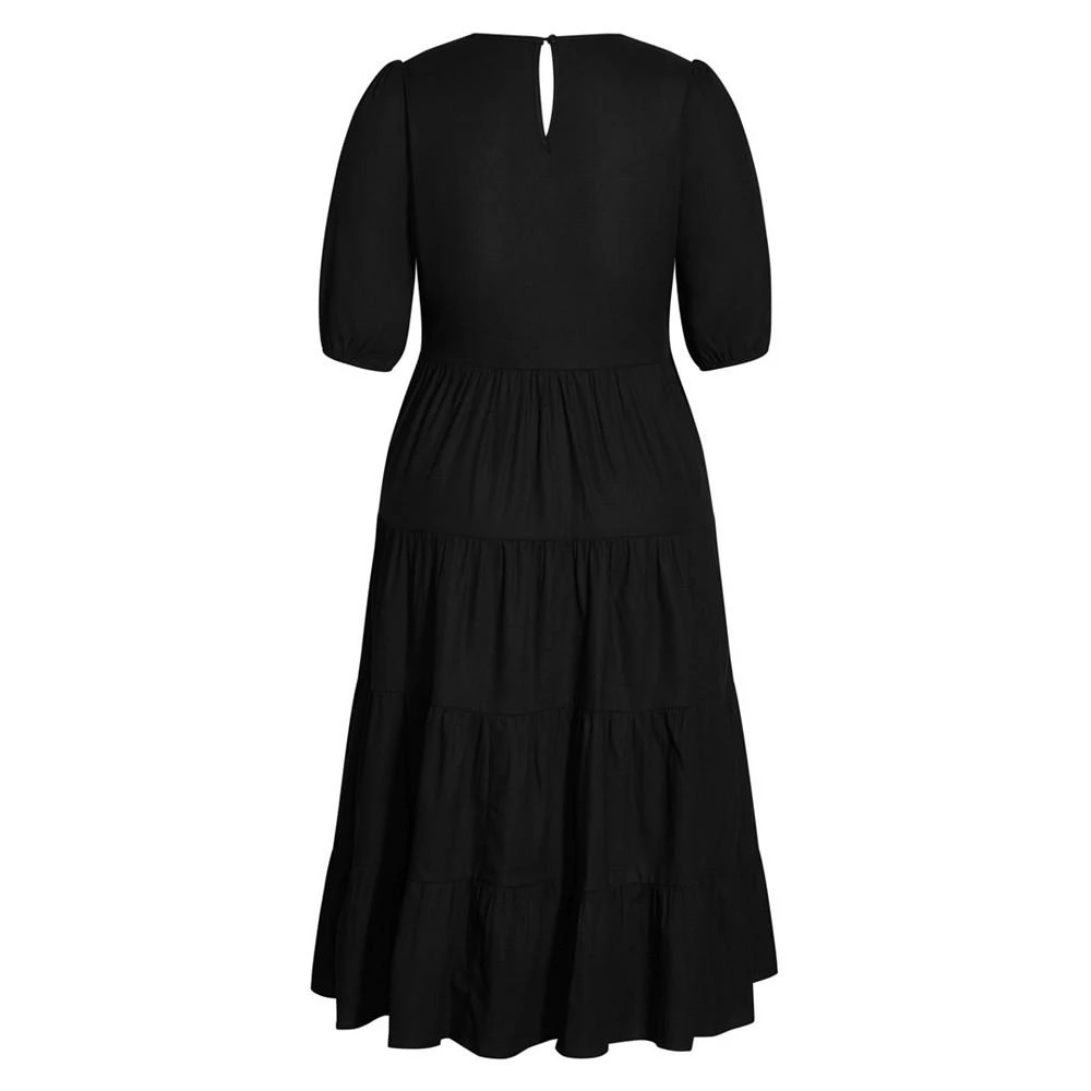 商品City Chic|Trendy Plus Size Contempo Tier Dress,价格¥535,第2张图片详细描述