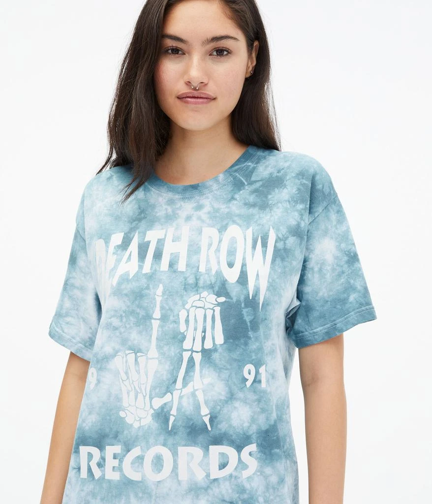 商品Aeropostale|Aeropostale Women's Death Row Records Tie-Dye Boyfriend Graphic Tee,价格¥79,第3张图片详细描述